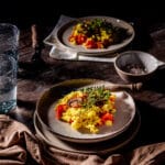 Vegan risotto met champignons