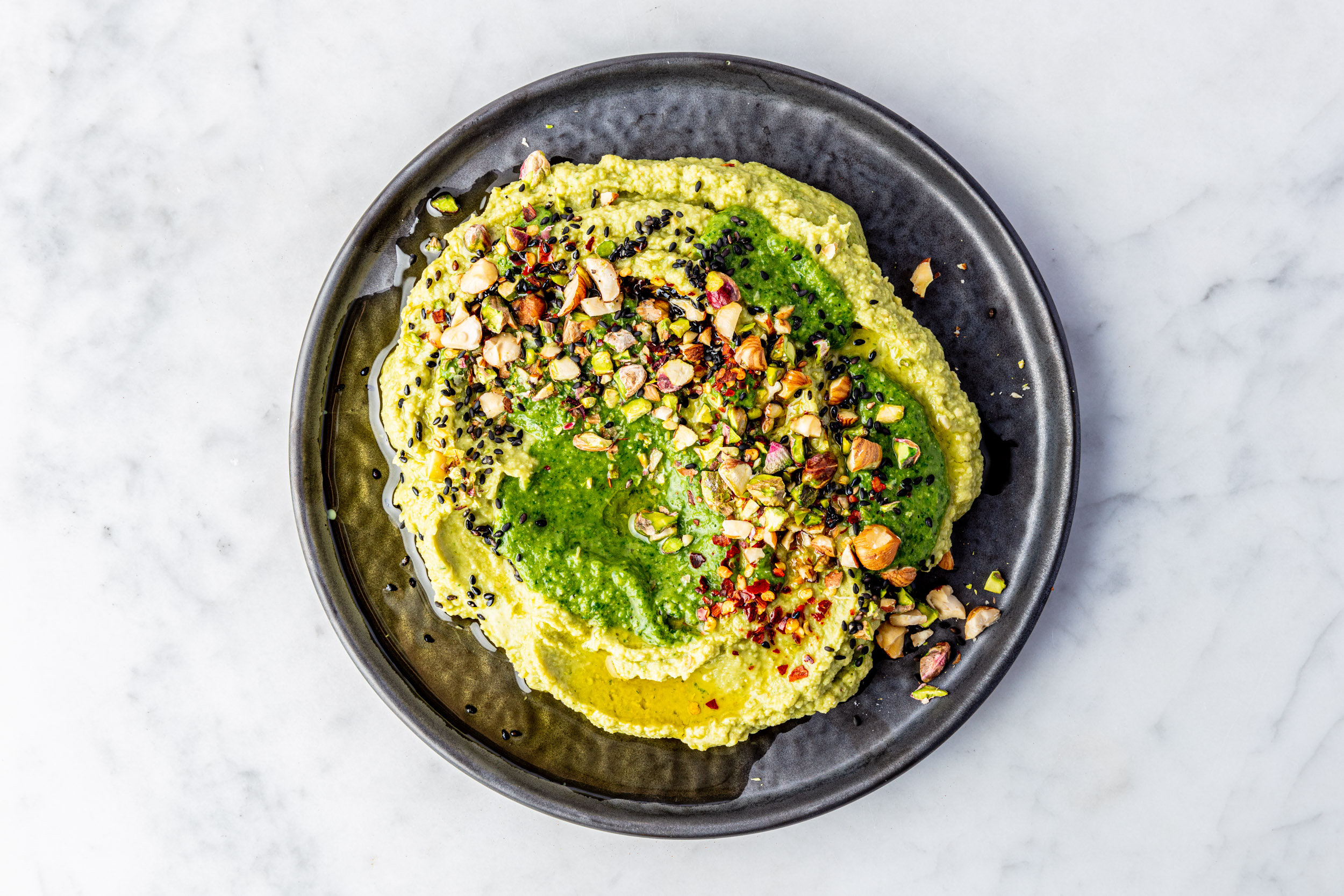 Hummuspesto Living the Green Life