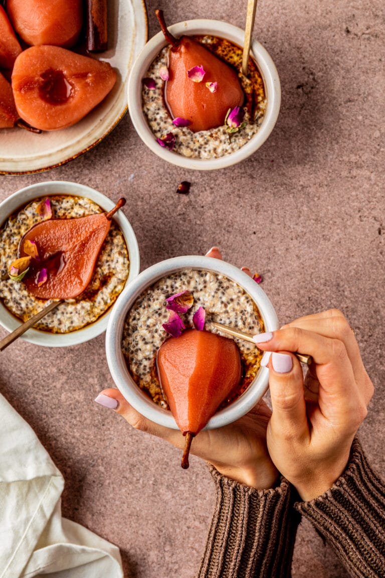 Stoofpeertjes maken met overnight chiapudding recept