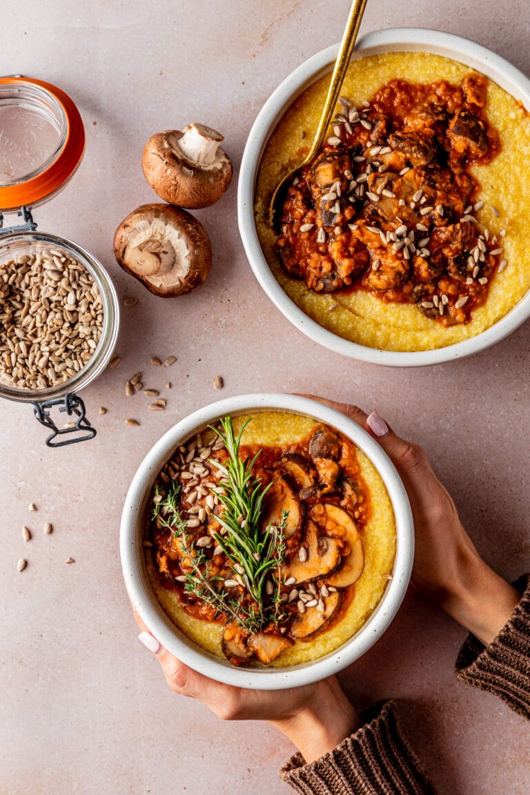 Paddenstoelenstoof met polenta recept